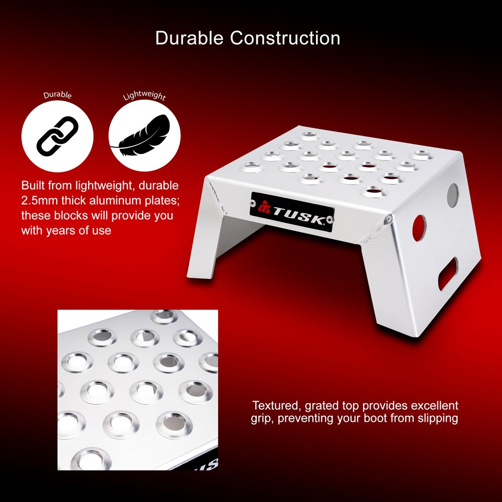 Tusk Moto Starting Blocks - Rev Blue 4"