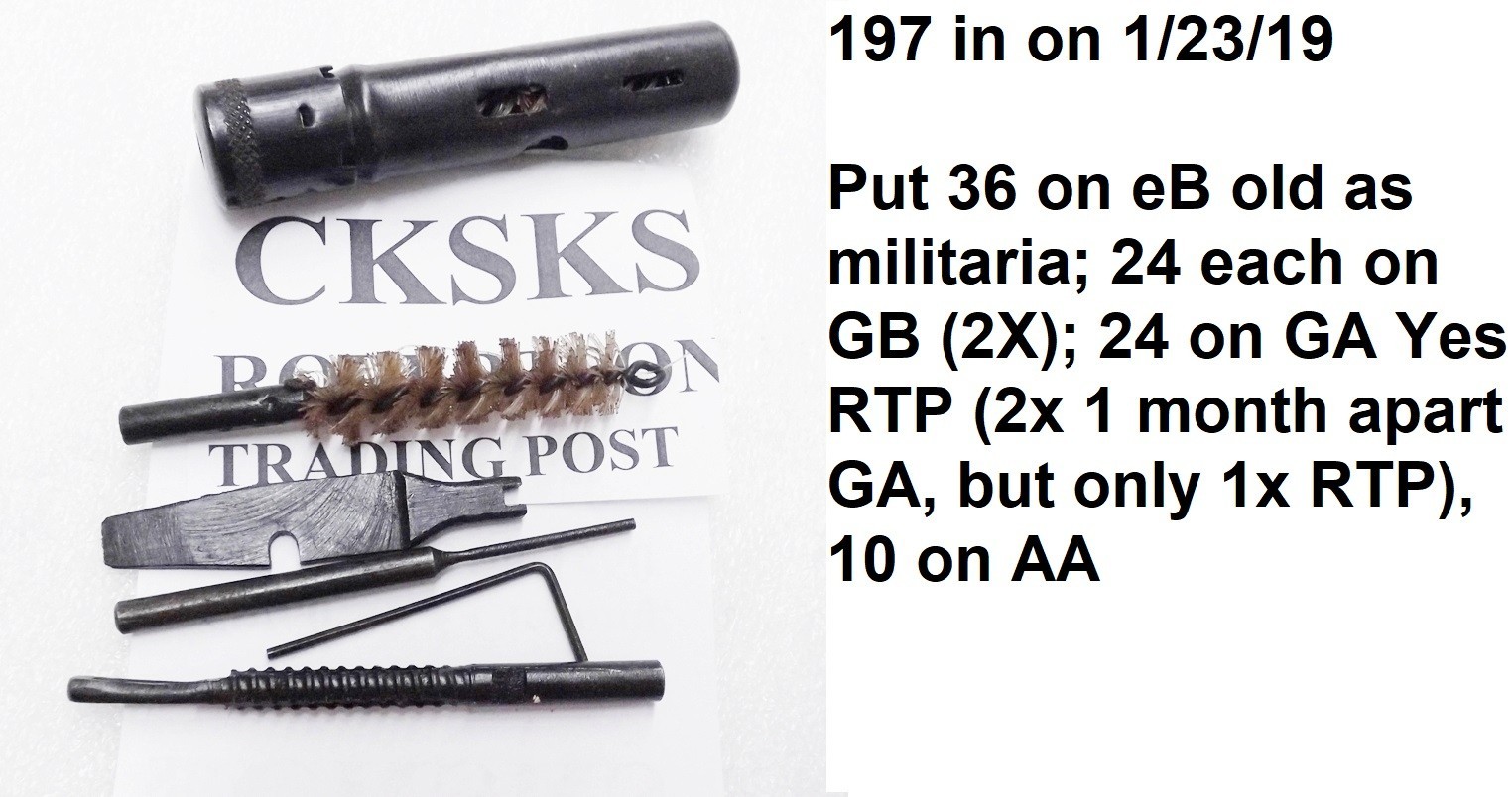 Chinese Communist 5966 SKS Rifle Cleaning Kit Complete Jianshe Arsenal 1960s