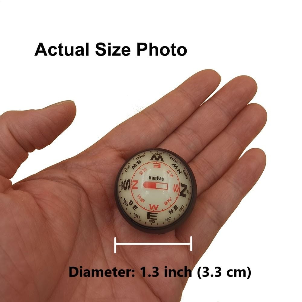 KanPas Dashboard Compass Ball with Double Dials for Cars Boats (V-32-L Lumino...
