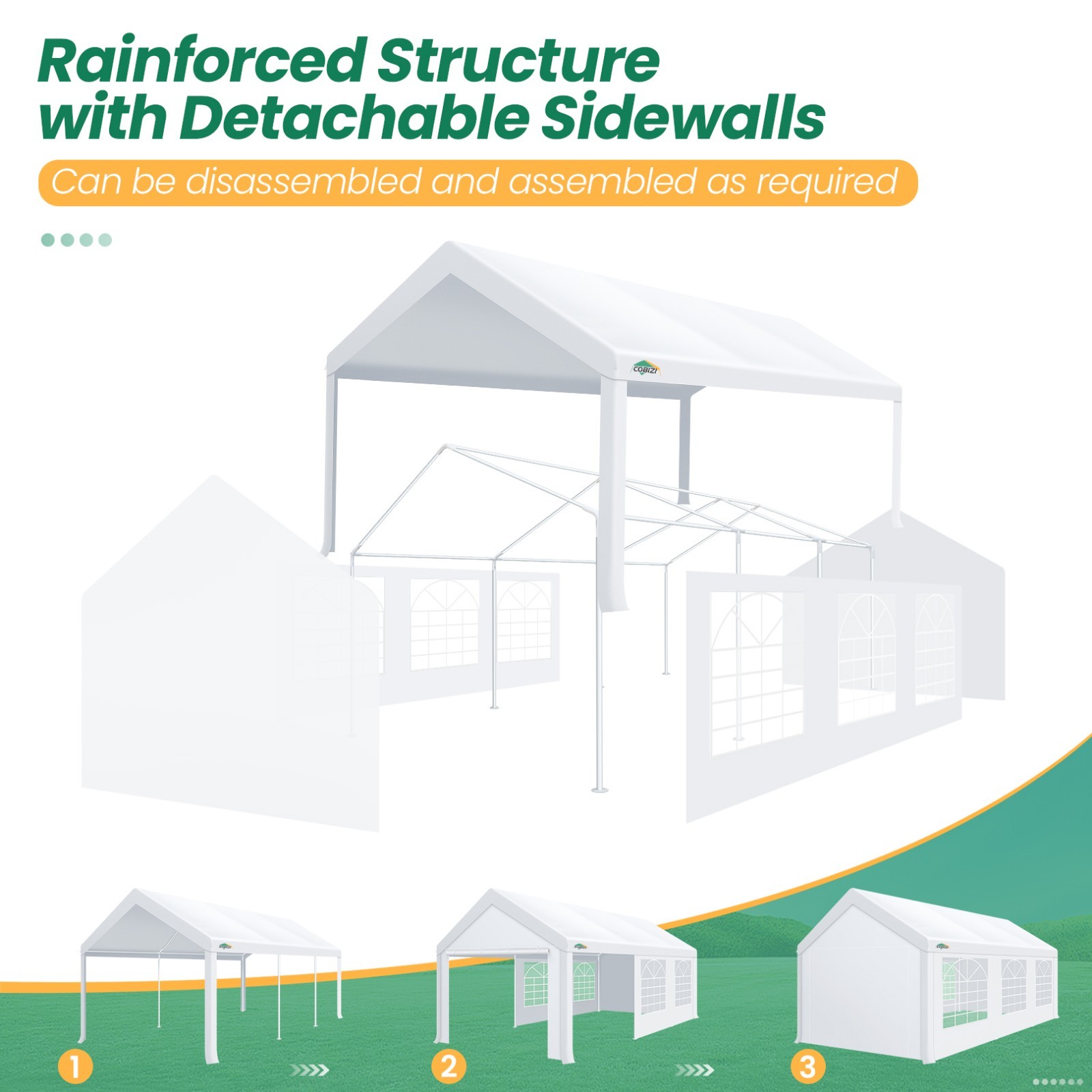 20'x40' Party Tent 10'x30' Heavy Duty Carpas Para Fiestas Carport with Sidewalls