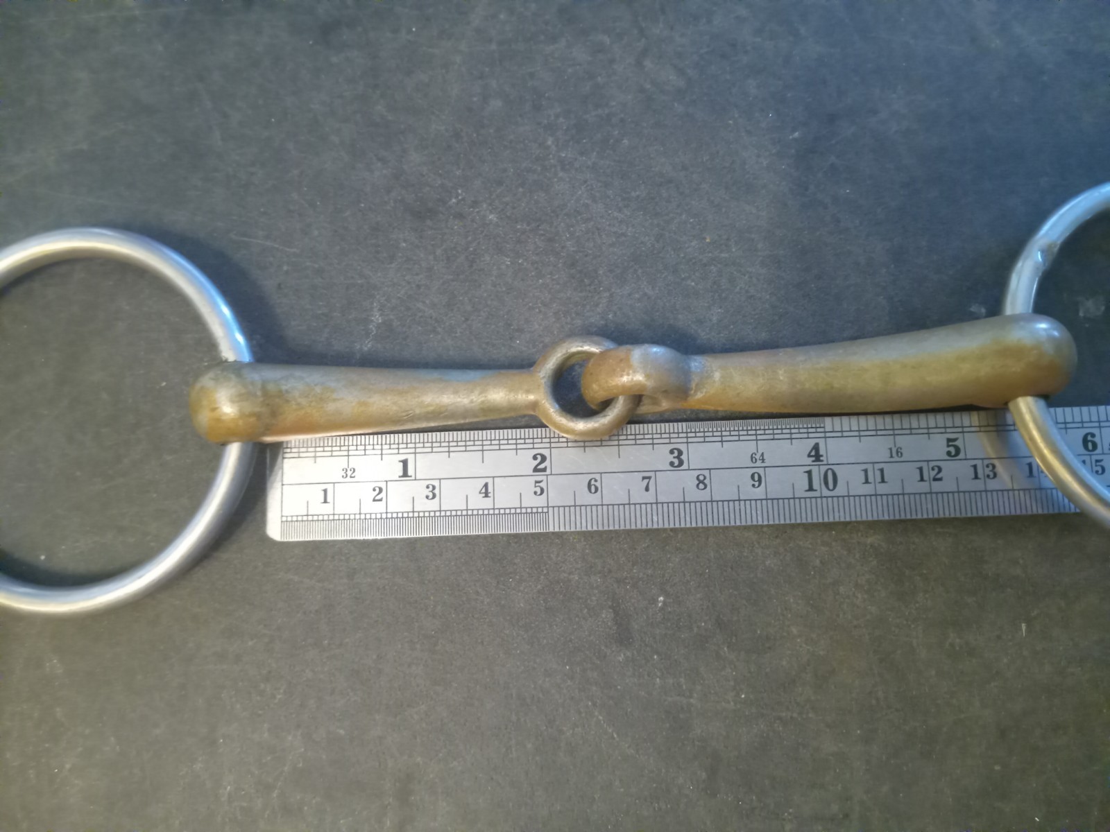 used loose ring snaffle bit 5 in copper mouth