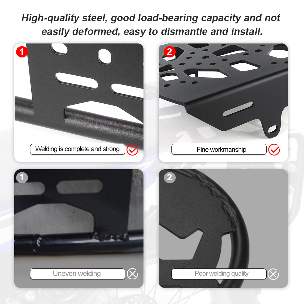 Fit For HONDA CRF250L 2012-2020 Rear Luggage Rack & Side Carrier Pannier Rack