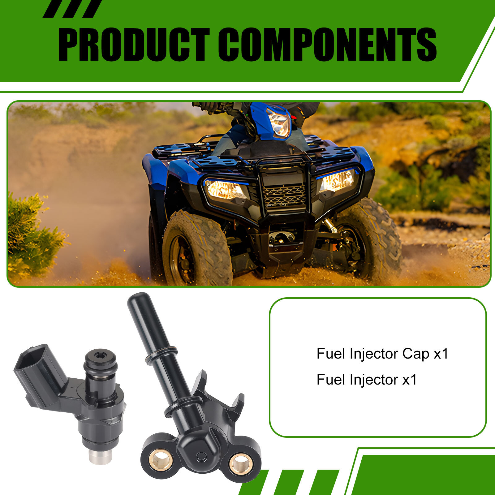 Fuel Injector & Joint Cap for Honda Rancher 420 TRX420 2014-2021 16422-HR3-A41