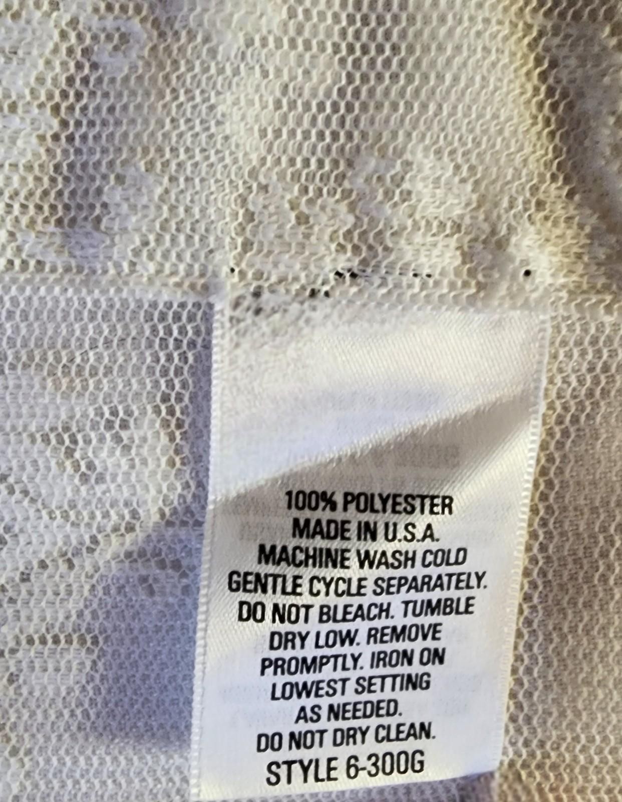 Vintage Pair Floral Lace Curtain Panel Cottagecore Sheer Window Covering READ