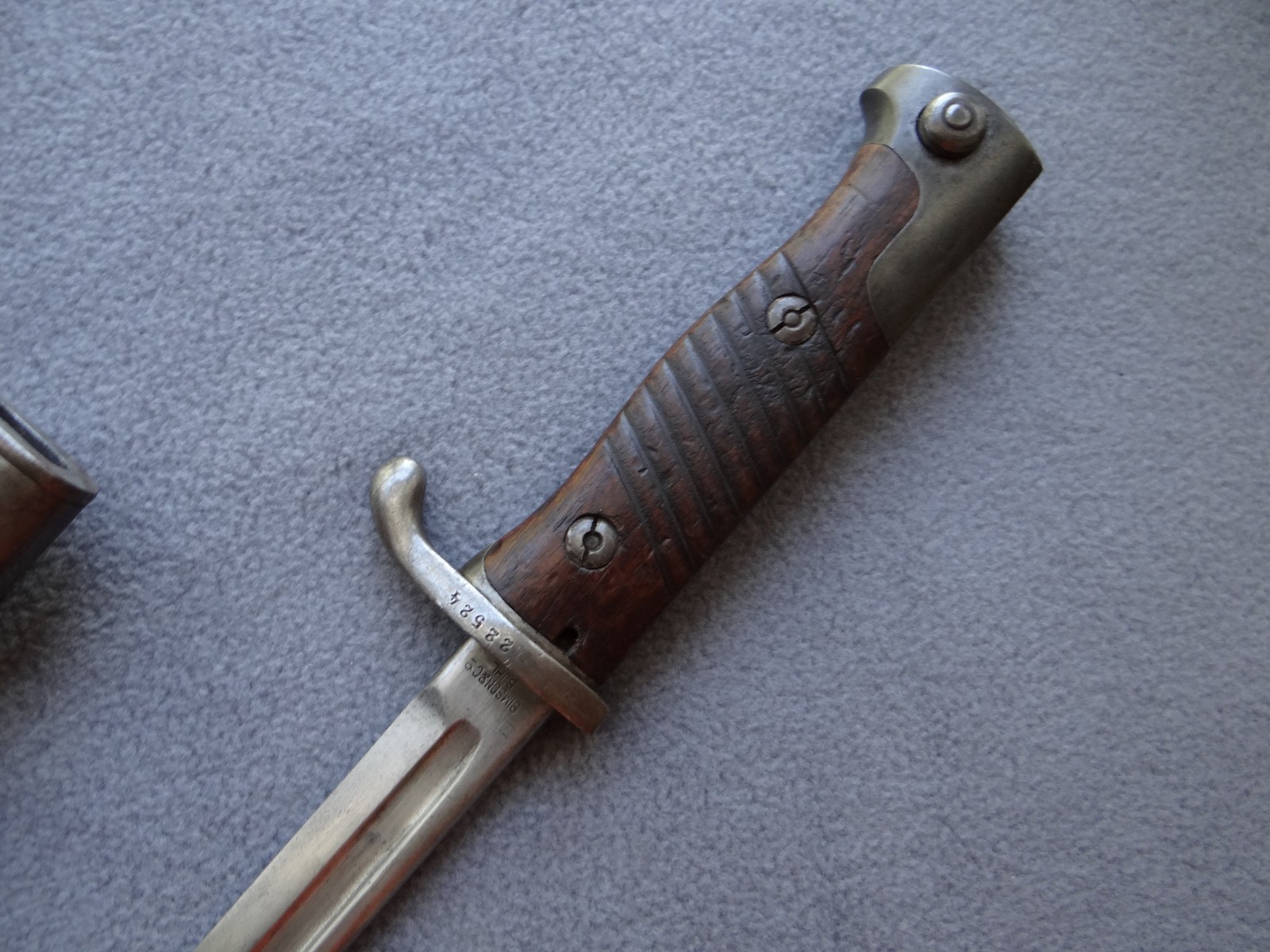 Scarce WWI Peruvian Model 1909 Quillback Bayonet Simson & Co. Suhl