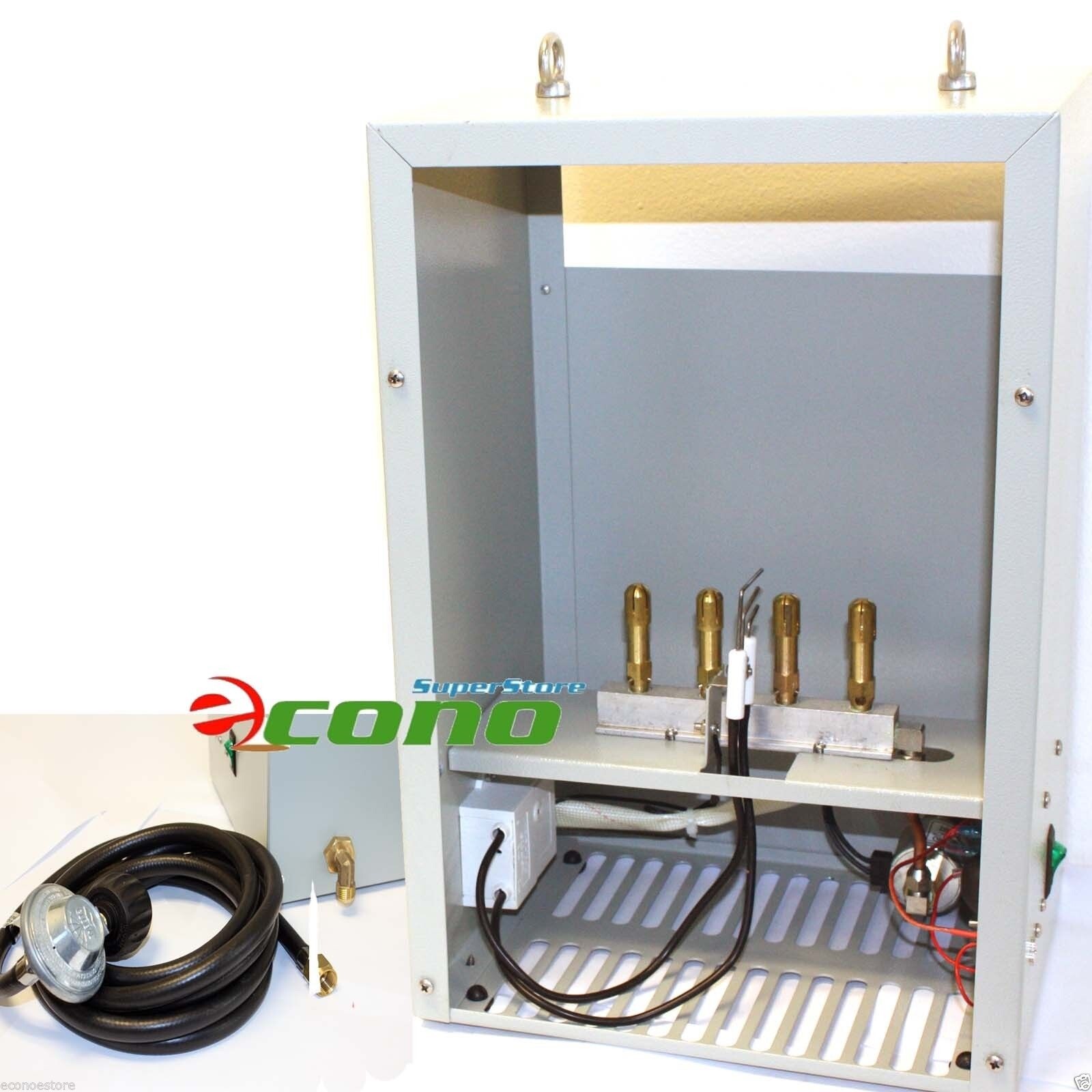 Auto Hydroponic Pilot Greenhouse CO2 Generator LP GAS 4 Burner 11,176BTU Burners