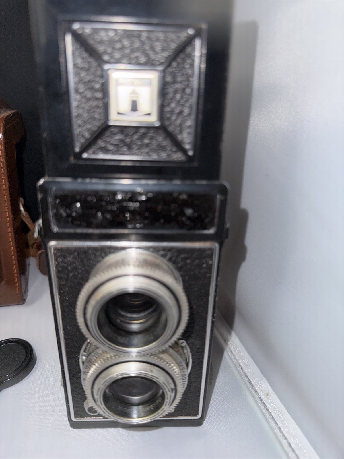 Antique Photina Reflex Camera With Case Untested