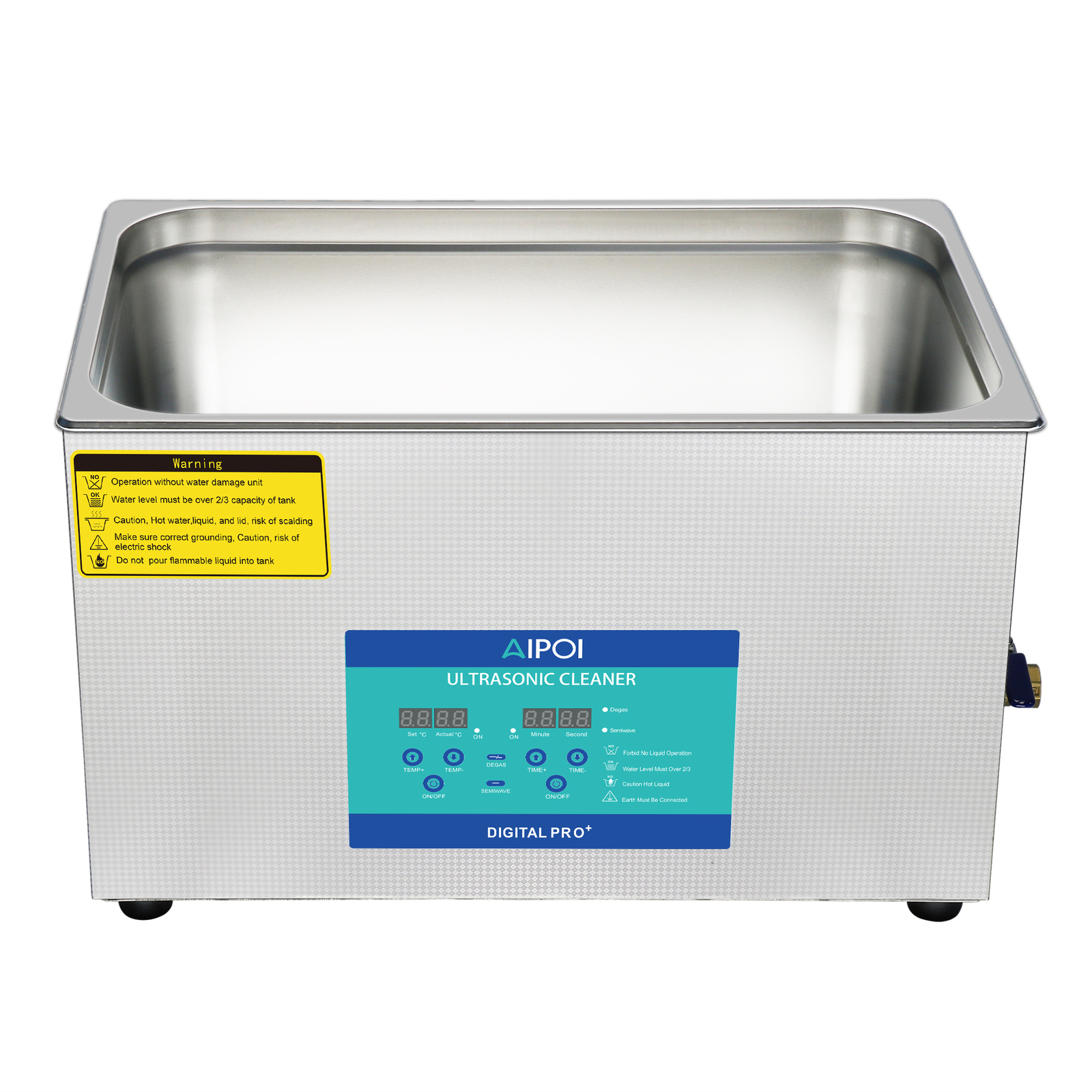 Stainless Steel Industry Ultrasonic Cleaner 30L Heated Heater w/Timer & Heater