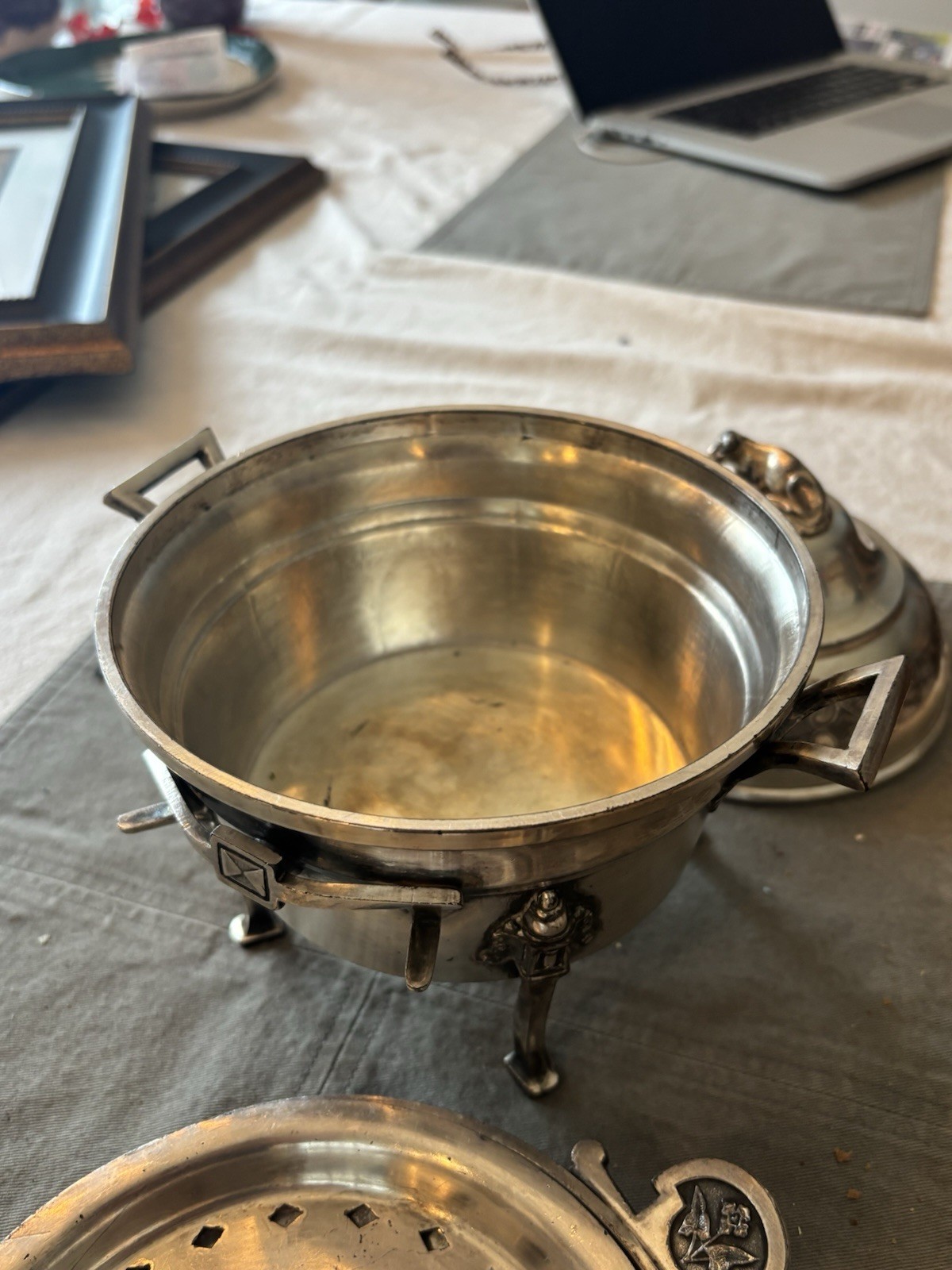 WM. Rogers Silver Plate Butter Serving Set (3pc) plus bonus dish/tray