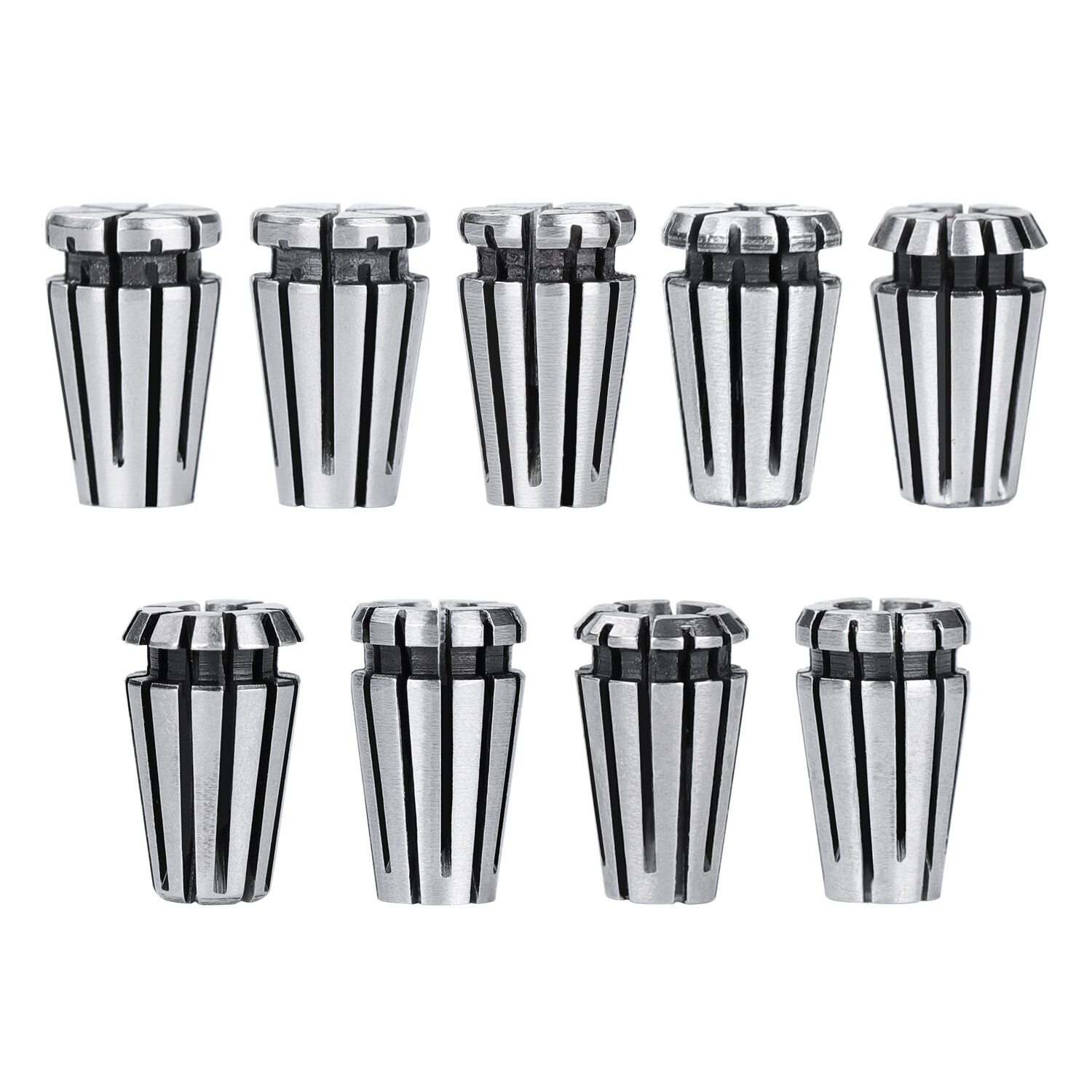 9pcs 1.0-5.0mm ER8 Spring Collet Set for CNC Milling Lathe Engraving Machine
