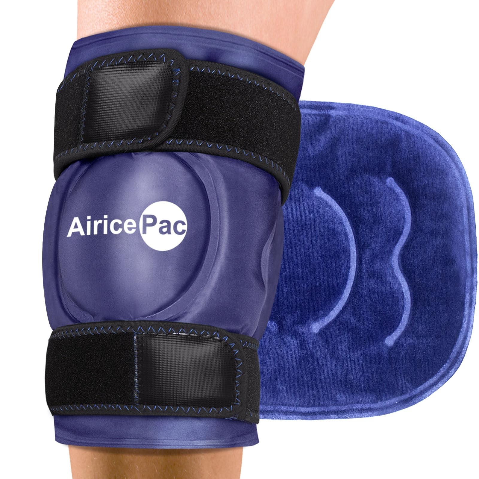 AiricePac Ice Pack for Knee Pain Relief, Reusable Gel Ice Wrap for Injuries, ...