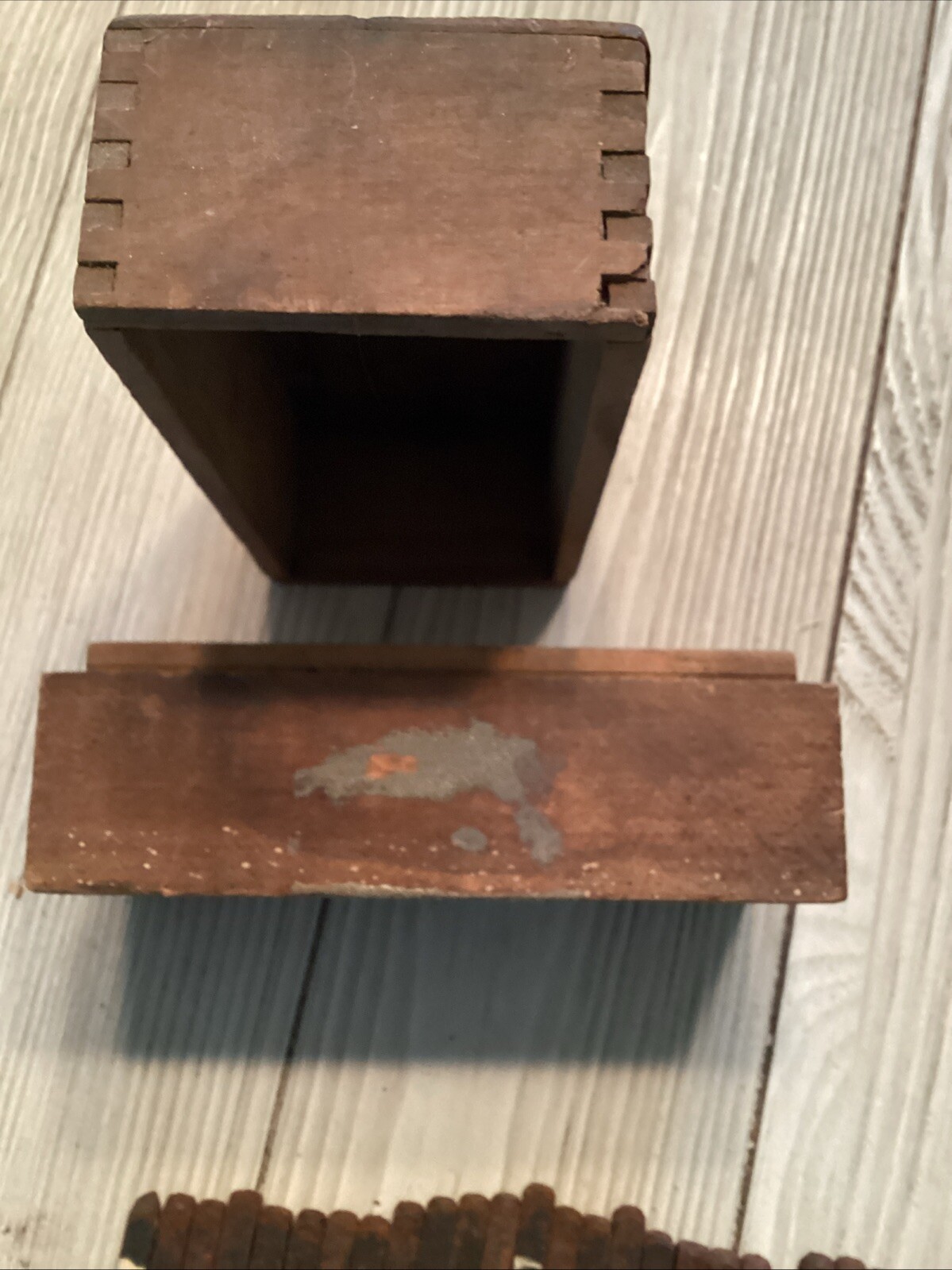 VTG Box Of Machinists Steel Letters. Set Of 28