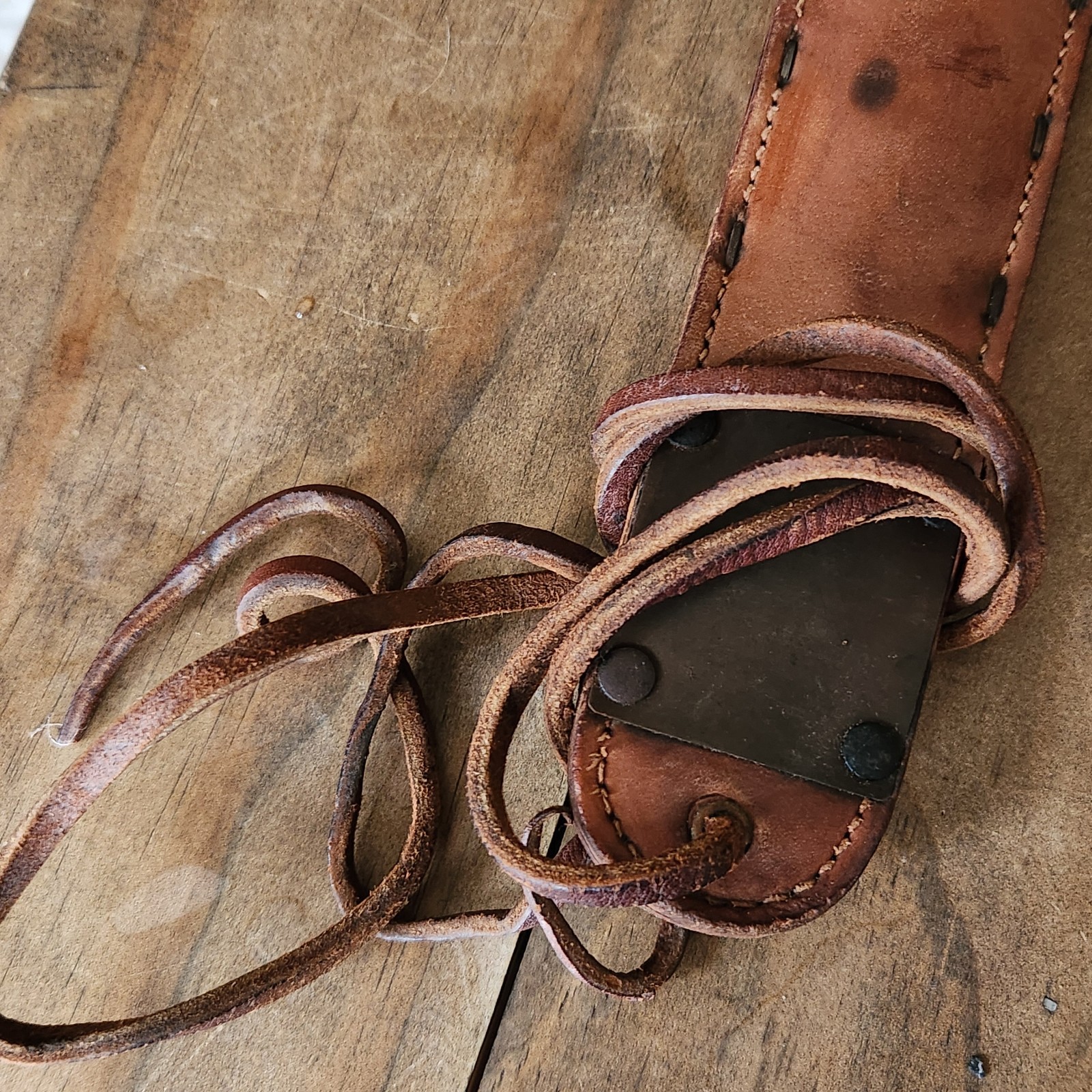 Vtg U.S. M3 Case 1943 Fighting Knife w/ U.S. M6 1943 L&C Leather Sheath FJA