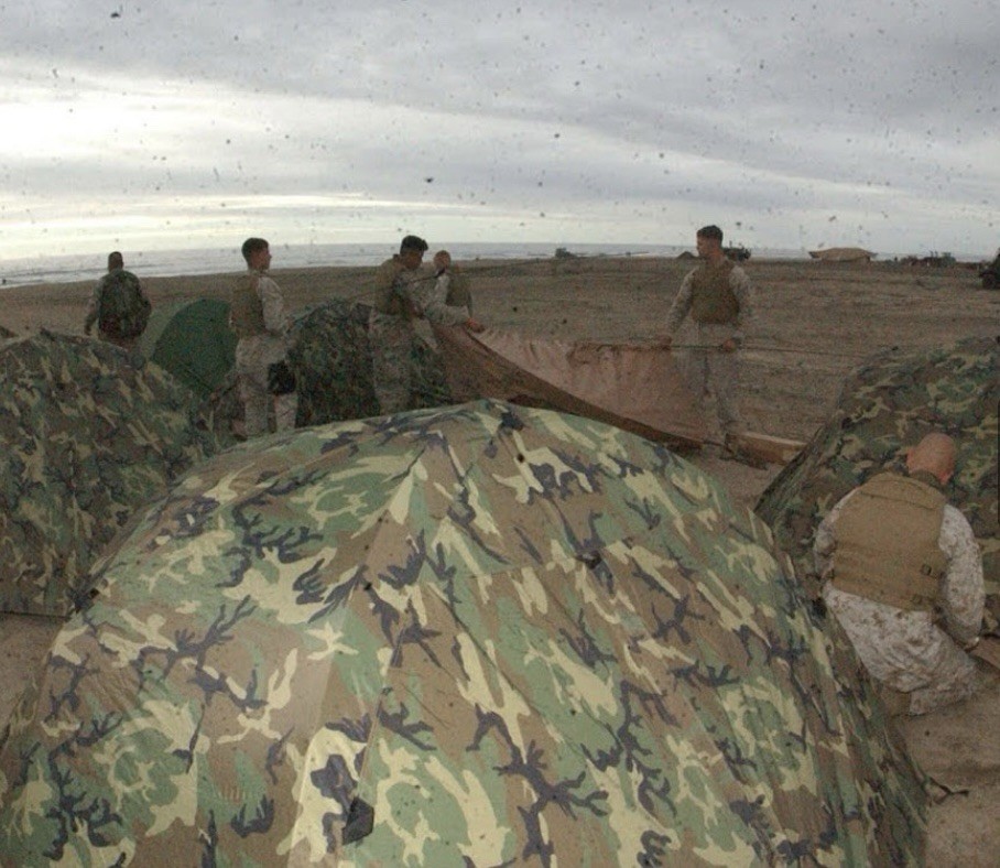 USMC Two Man Combat Tent Woodlands Camo Diamond Brand New old stock