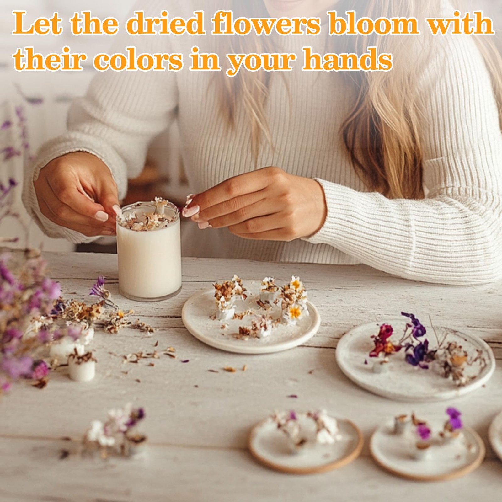 Dried Herbs Kit - Dried Botanicals Bulk,14 Bags Natural Dry Flowers and Herbs...