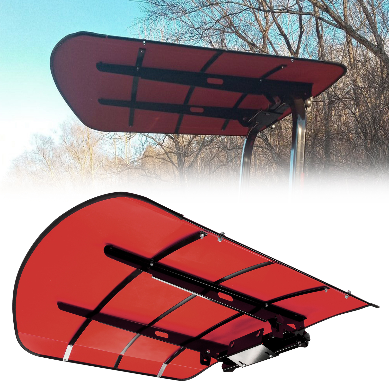 Tuff Top Tractor Canopy For ROPS 52" X 52" - Red