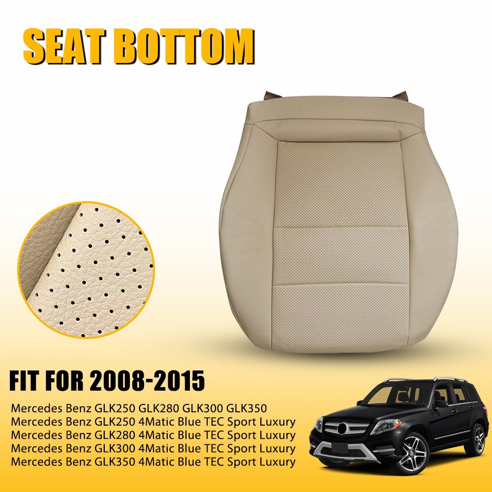 Fits 2008-15 Mercedes Benz GLK250 GLK350 Driver Bottom Leather Seat Cover Tan EK