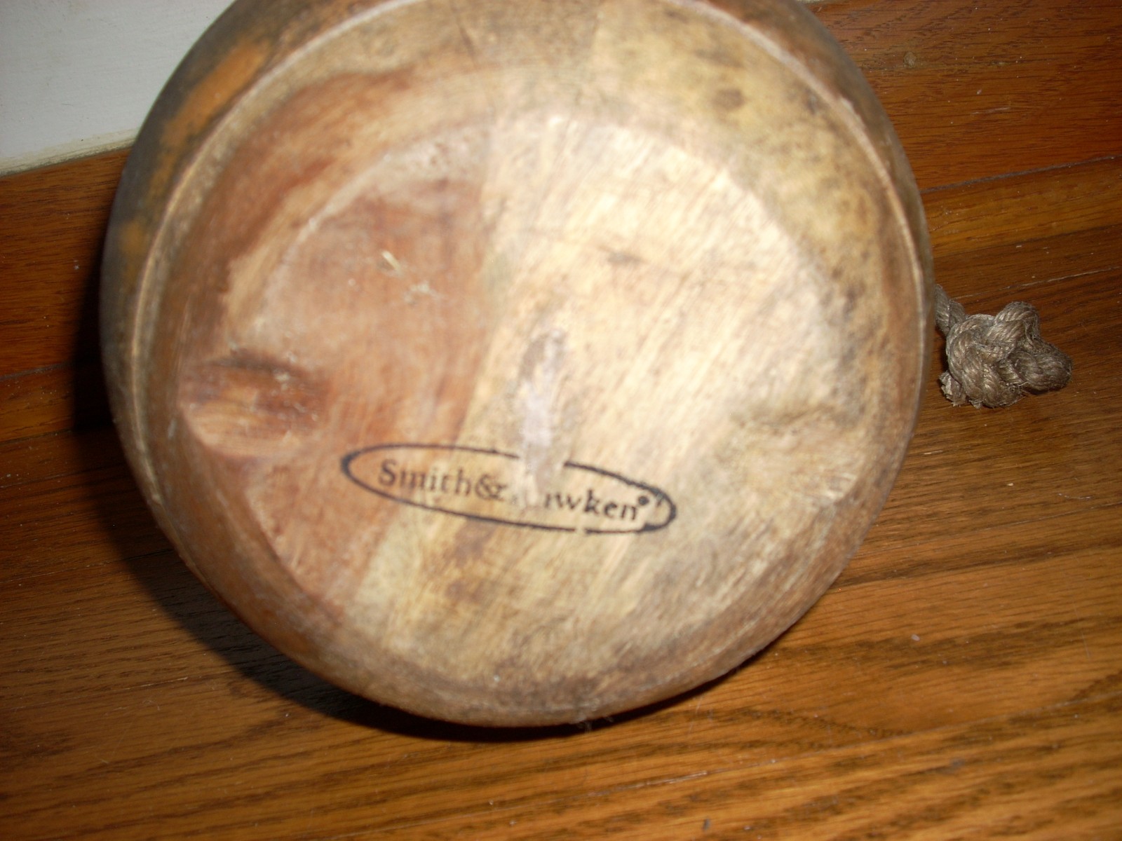 Vintage Smith & Hawken Wood Birdhouse threaded bottom clean out.