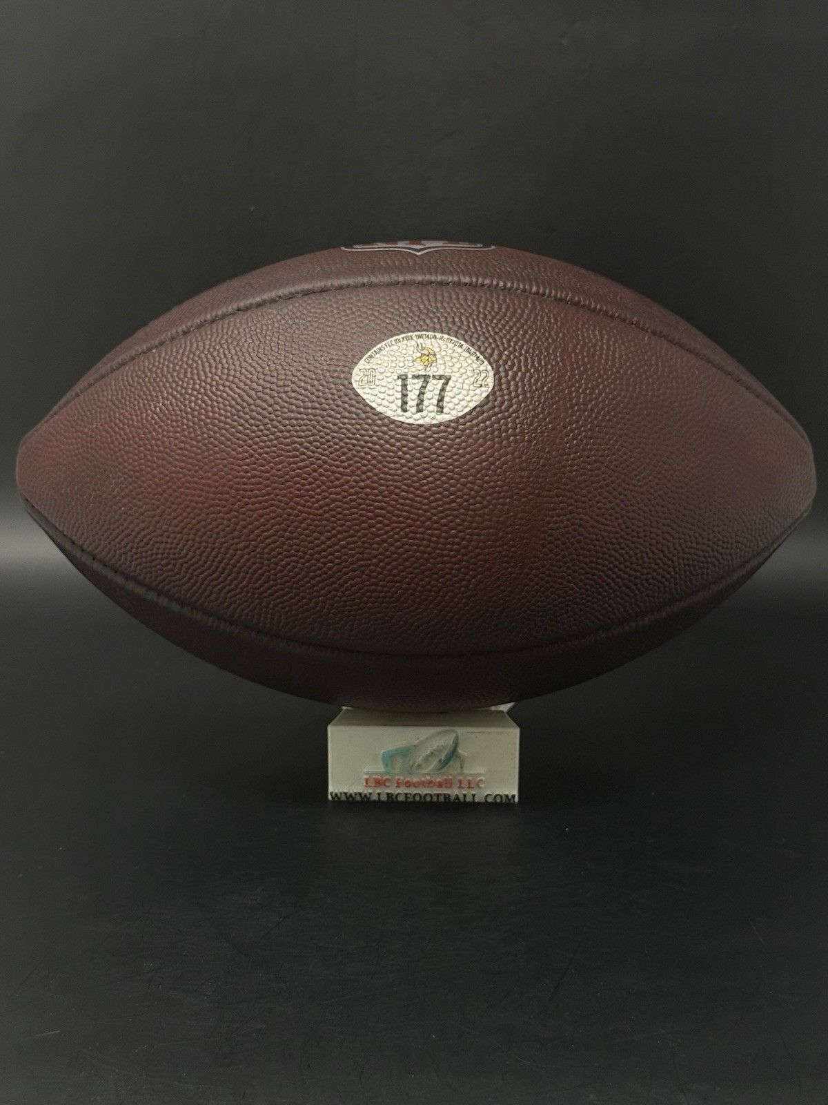2022 Minnesota Vikings Game Ball 177 Fully Prepped Wilson The Duke Football