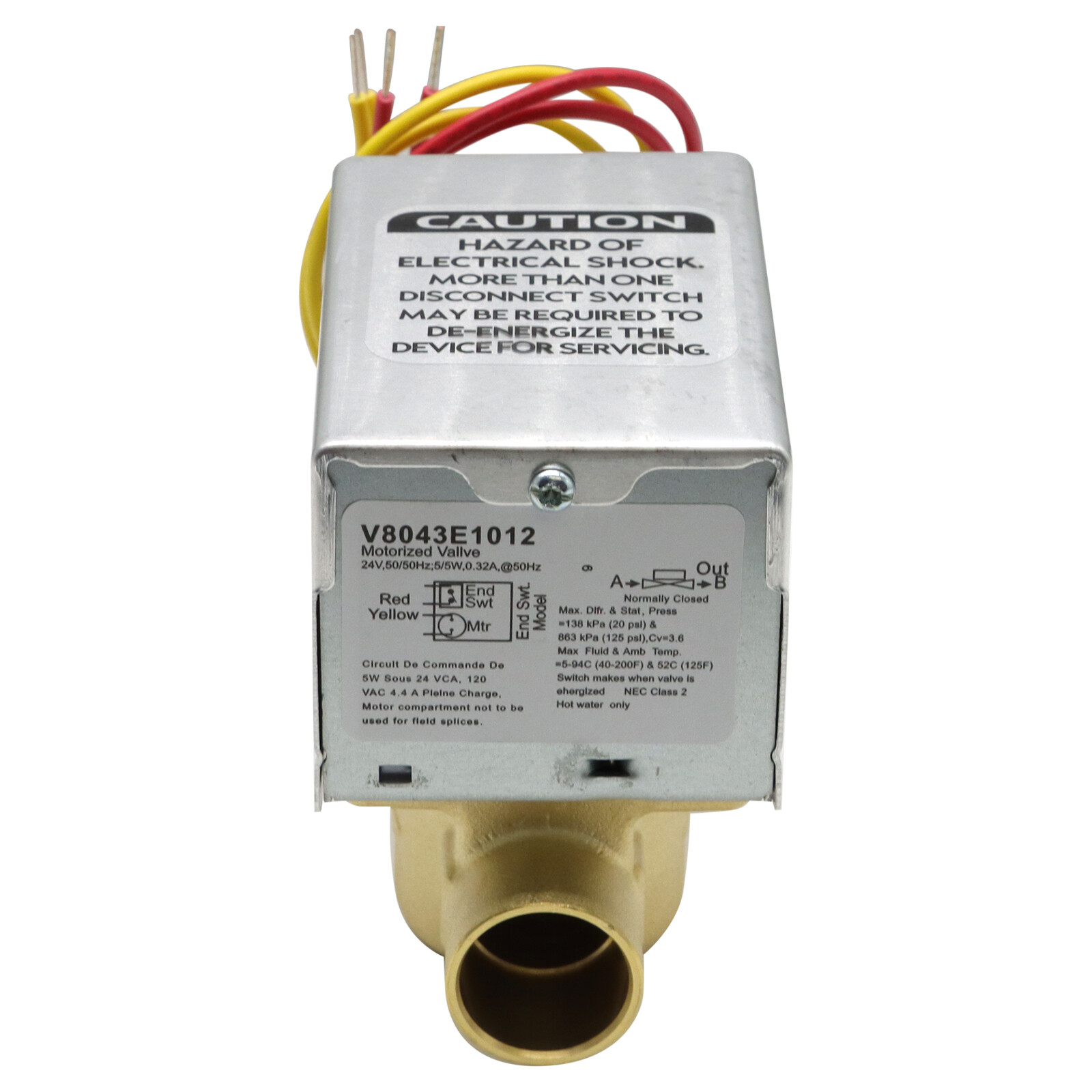 V8043E1012 Motorized Zone Valve,3/4" Sweat Zone Valves replacement for honeywell