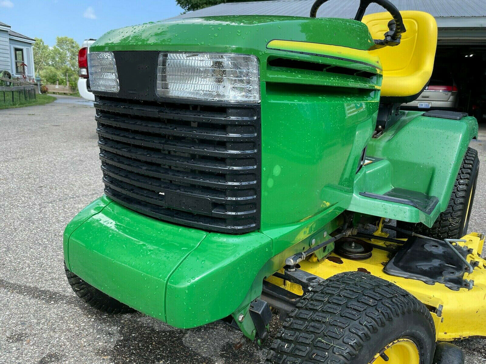 New Front Bumper & Lower Upper Hood Kit Fits John Deere 325 335 345 GX255 GX325