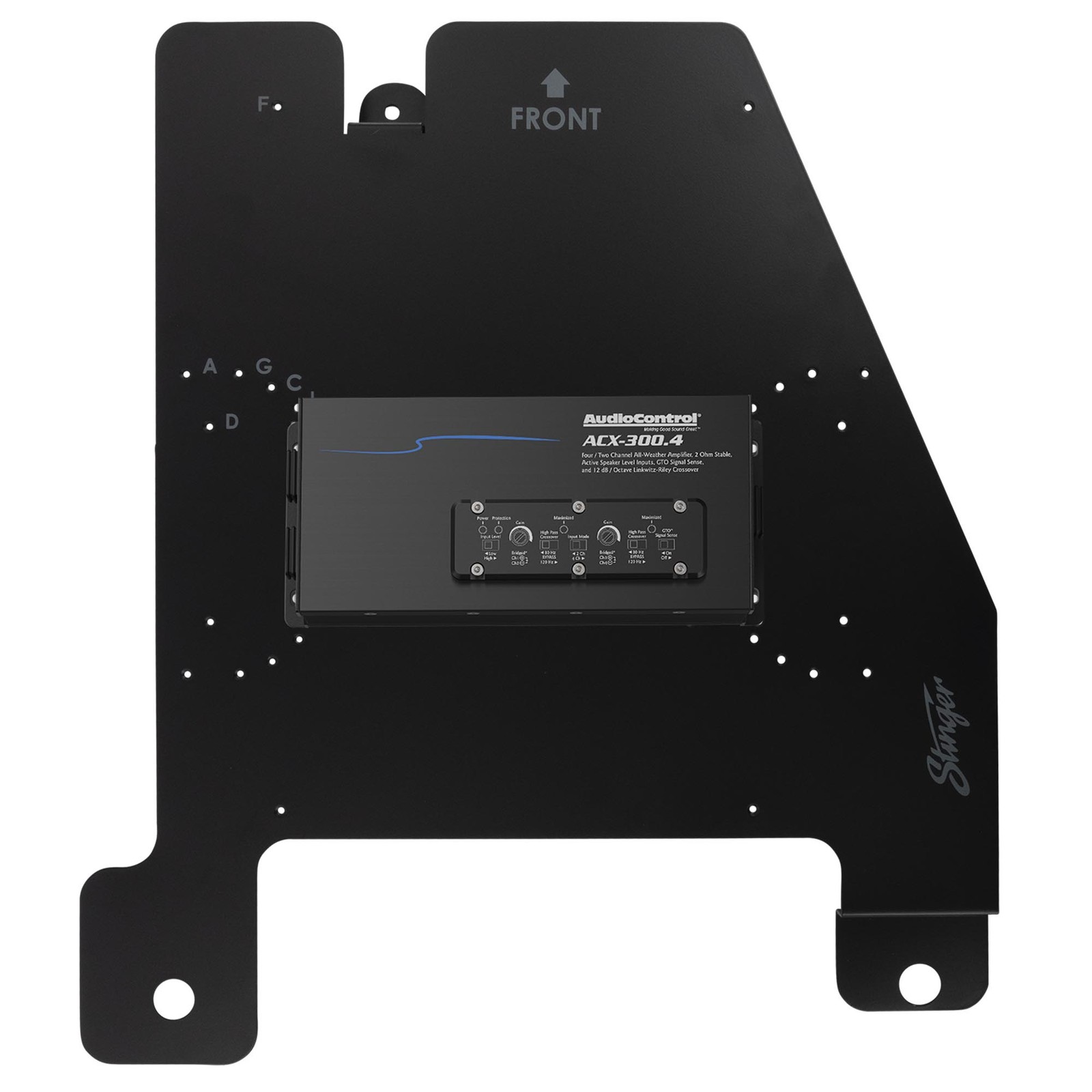 Stinger JKUAMPBRKTD AMP Bracket for Under Driver Seat, 07-18 Wrangler JKU