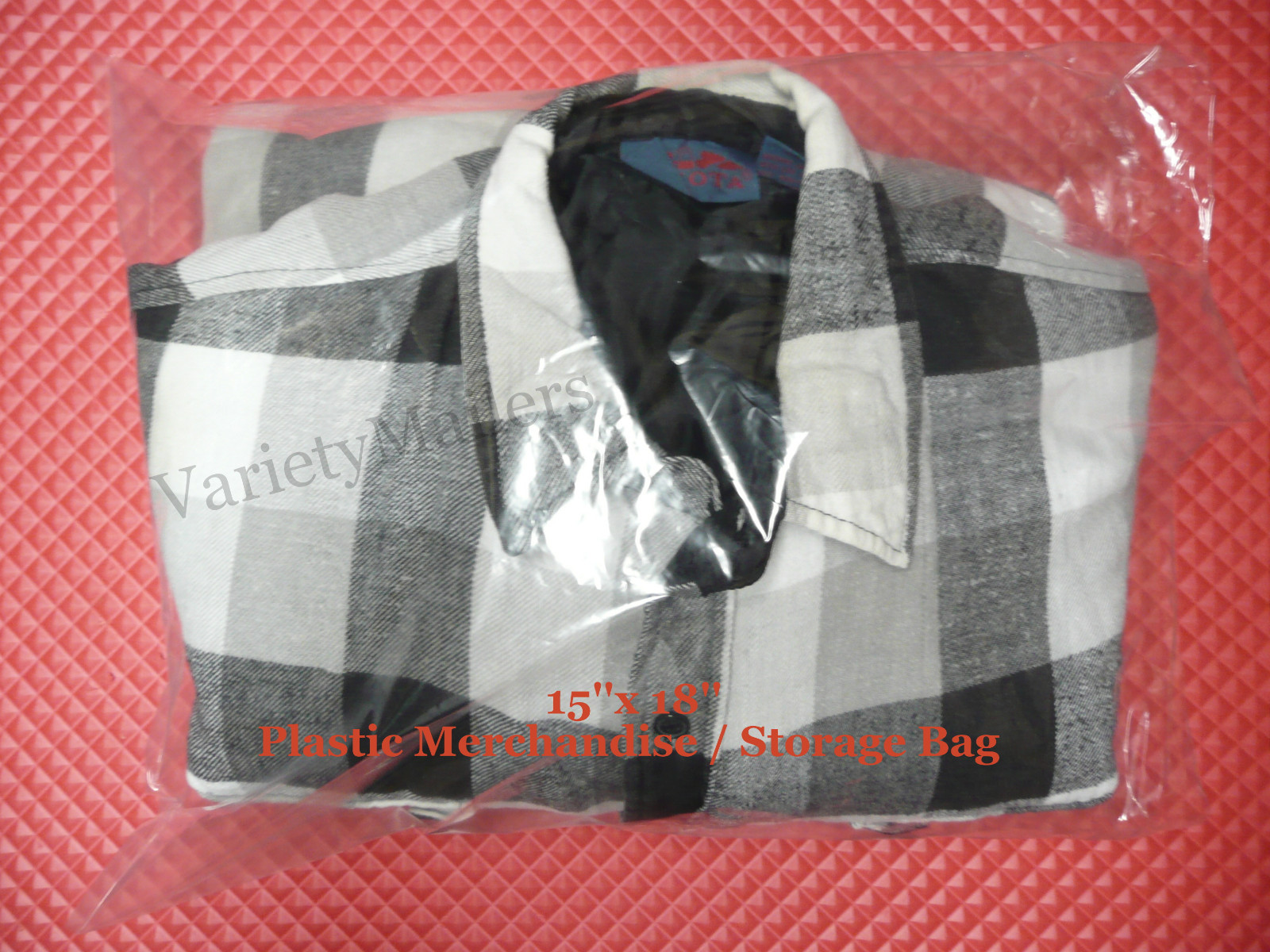 100 Poly Merchandise Bags 15''x 18'' Clear 1 Mil Apparel Plastic Bags 15x18