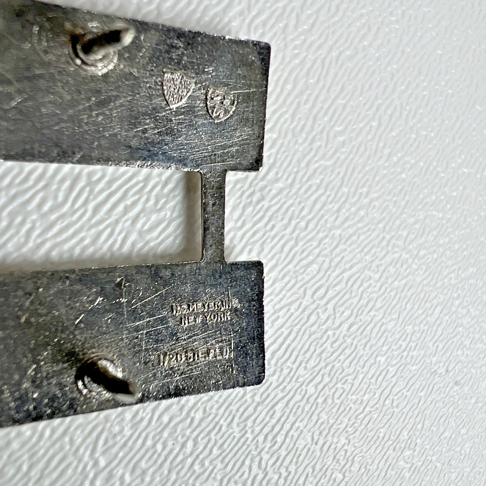 U.S. Army WWII Military Captain Bar Rank Lapel Pin 1/20 Silver Filled SF