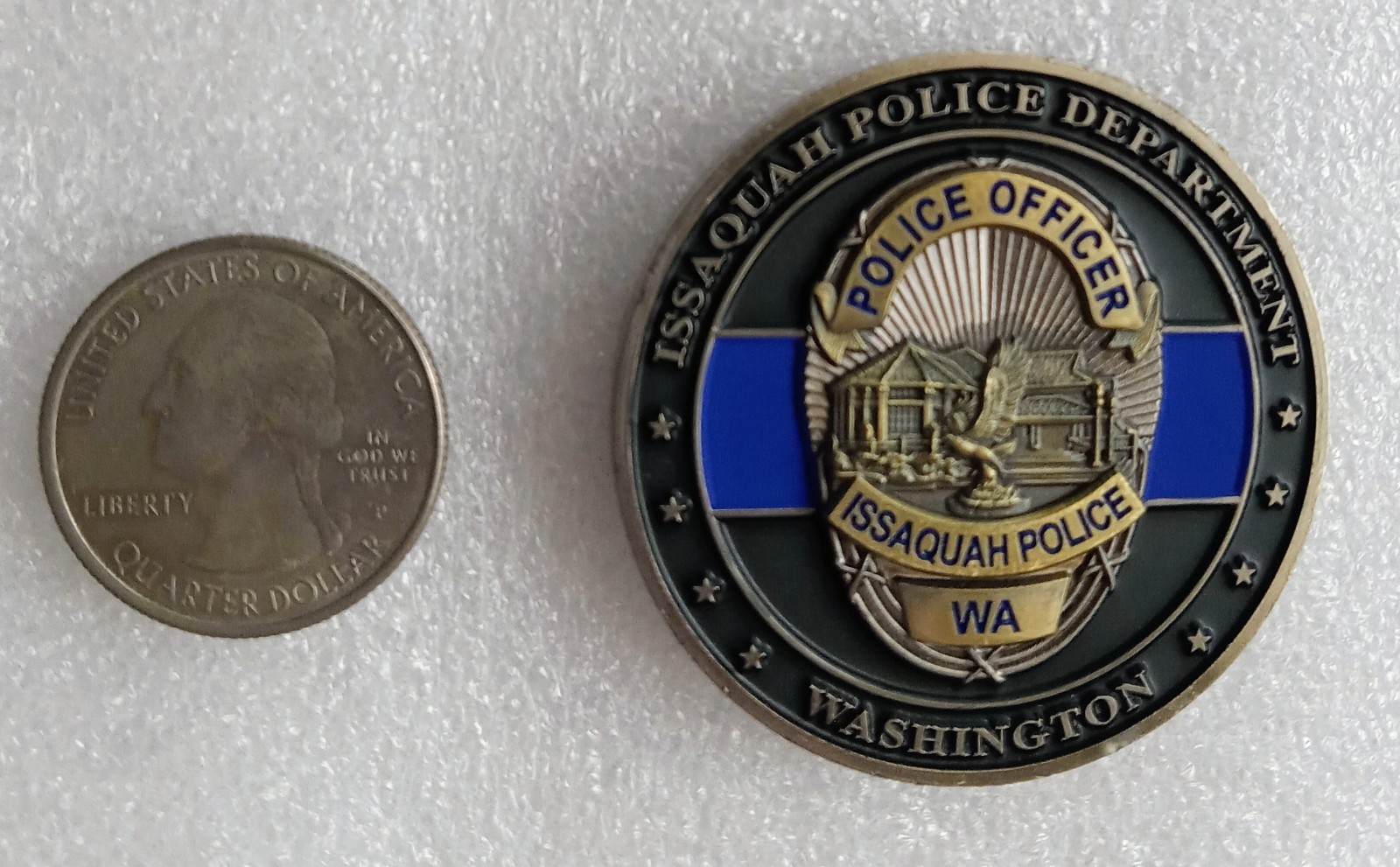 ISSAQUAH POLICE CHALLENGE COIN sheriff alps patrol srt KING COUNTY Washington WA