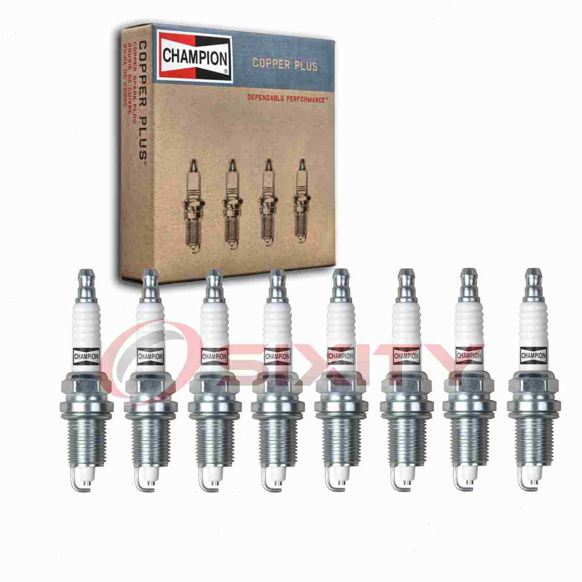 8 pc Champion Copper Plus Spark Plugs for 1997-2003 Dodge Ram 1500 5.2L 5.9L rs
