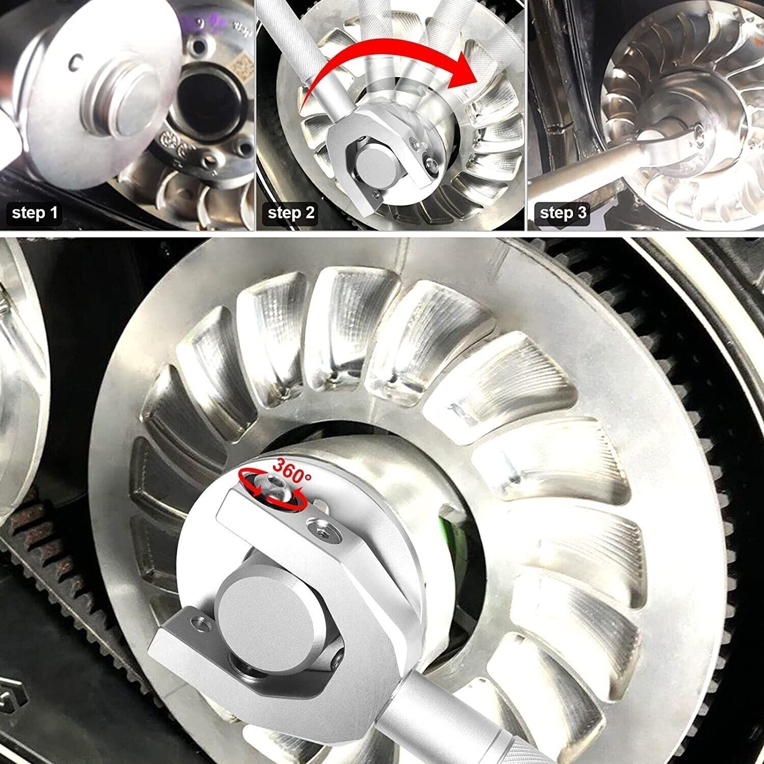 Belt Changing Tool Fit Can-Am Maverick X3 Max Turbo 64''/72'' Clutch Removal Kit