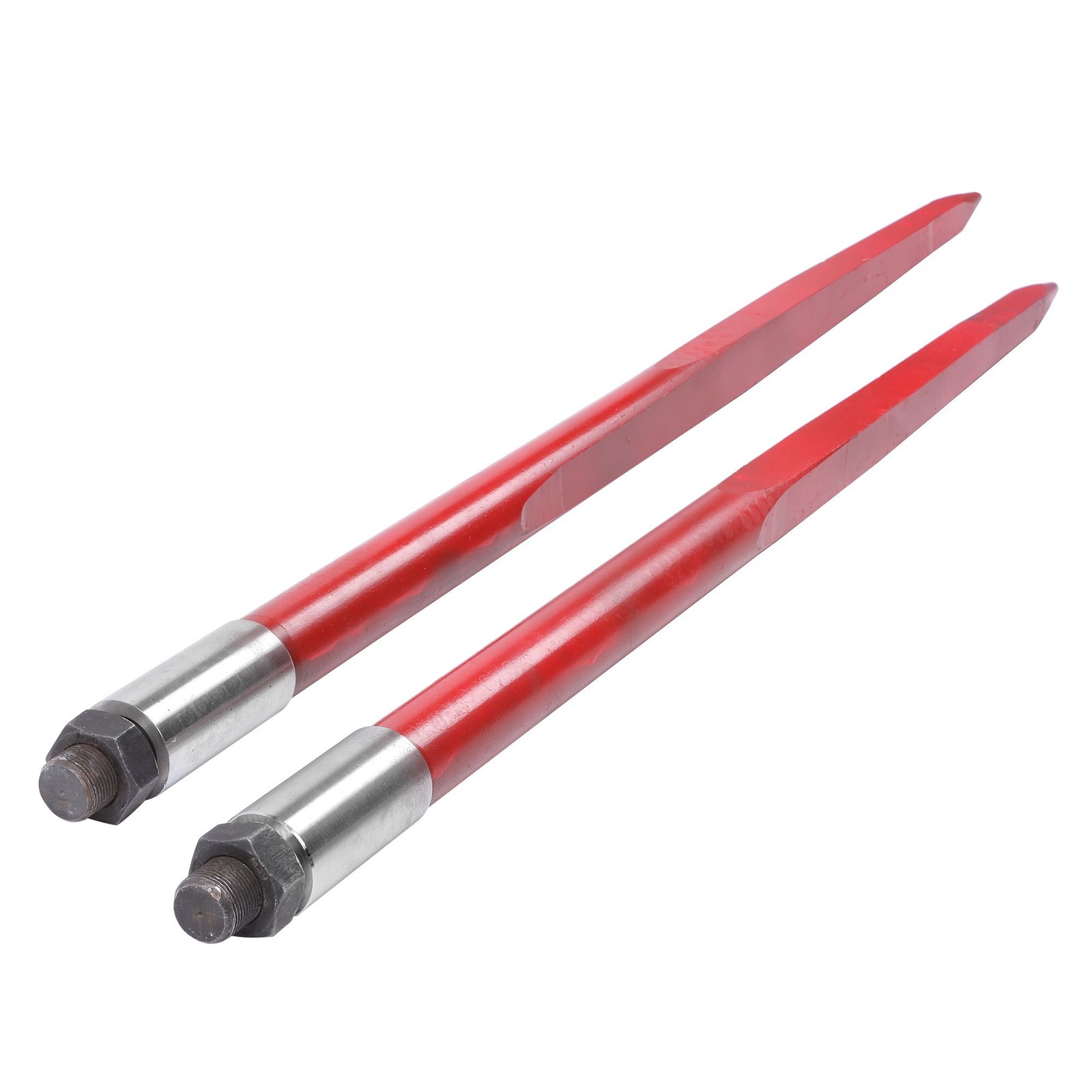 Hay Bale Spear 43 inch 2 Pack Spike Fork for Tractors Loaders