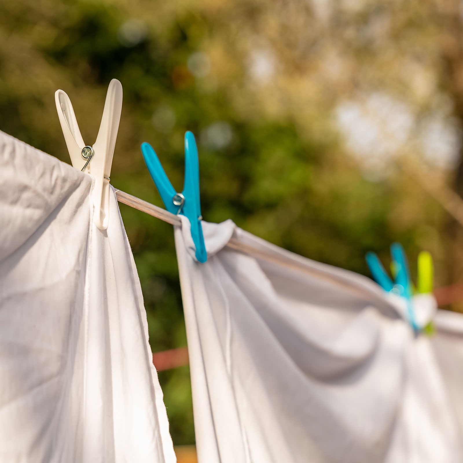 2 x Plastic Coated Clothesline 1/8Inch x 66FT Steel Core Clothes Lines Green