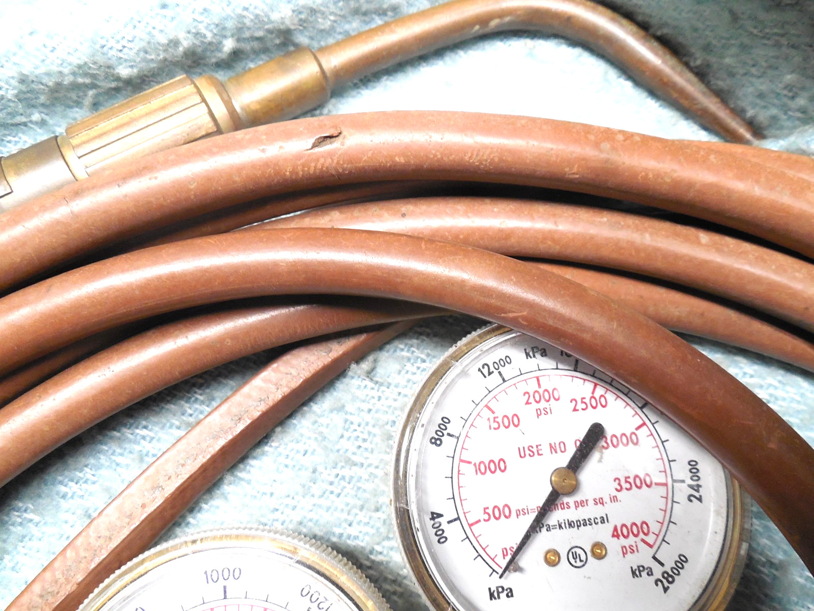 Gas Welding AirCo 80 Torch Harris 425-125A Regulator and 25' Hose Untested