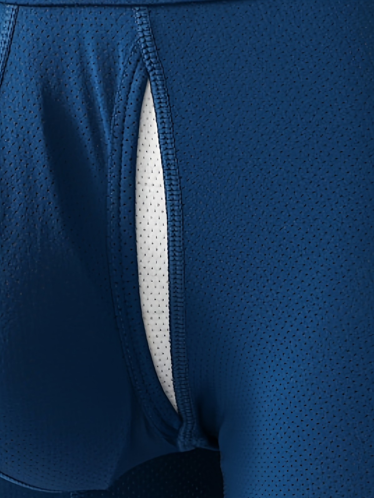 Men's Breathable Mesh Boxer Briefs with Anti-Roll Pouch & Elastic Waistband