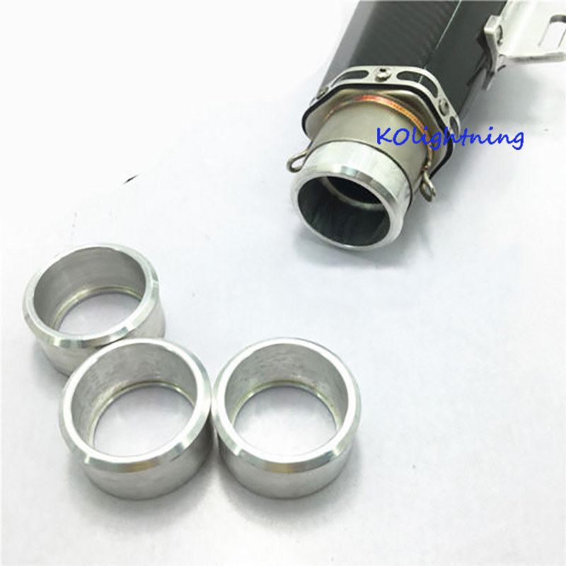 Motorcycle Exhaust Pipe Adapter Reducer Connector Pipe Fits for 60mm to 51mm