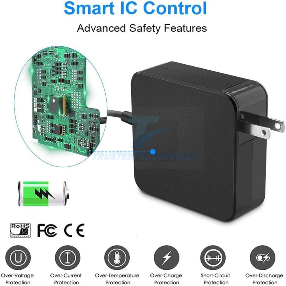 USB-C Type C Charger for Laptop Chromebook Tablet Phone 65w Universal Charge