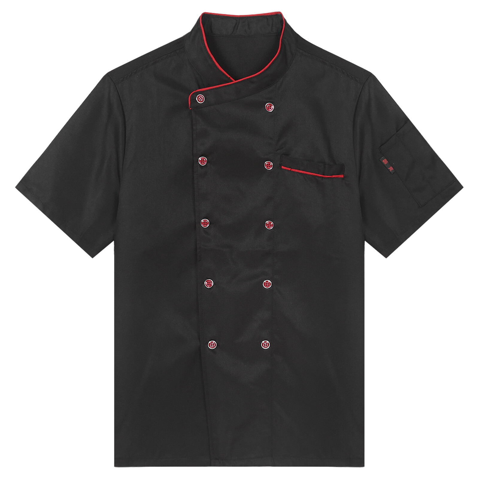 US Unisex Men Womens Double-Breasted Chef Coat Jacket Kitchen Cooking Uniform