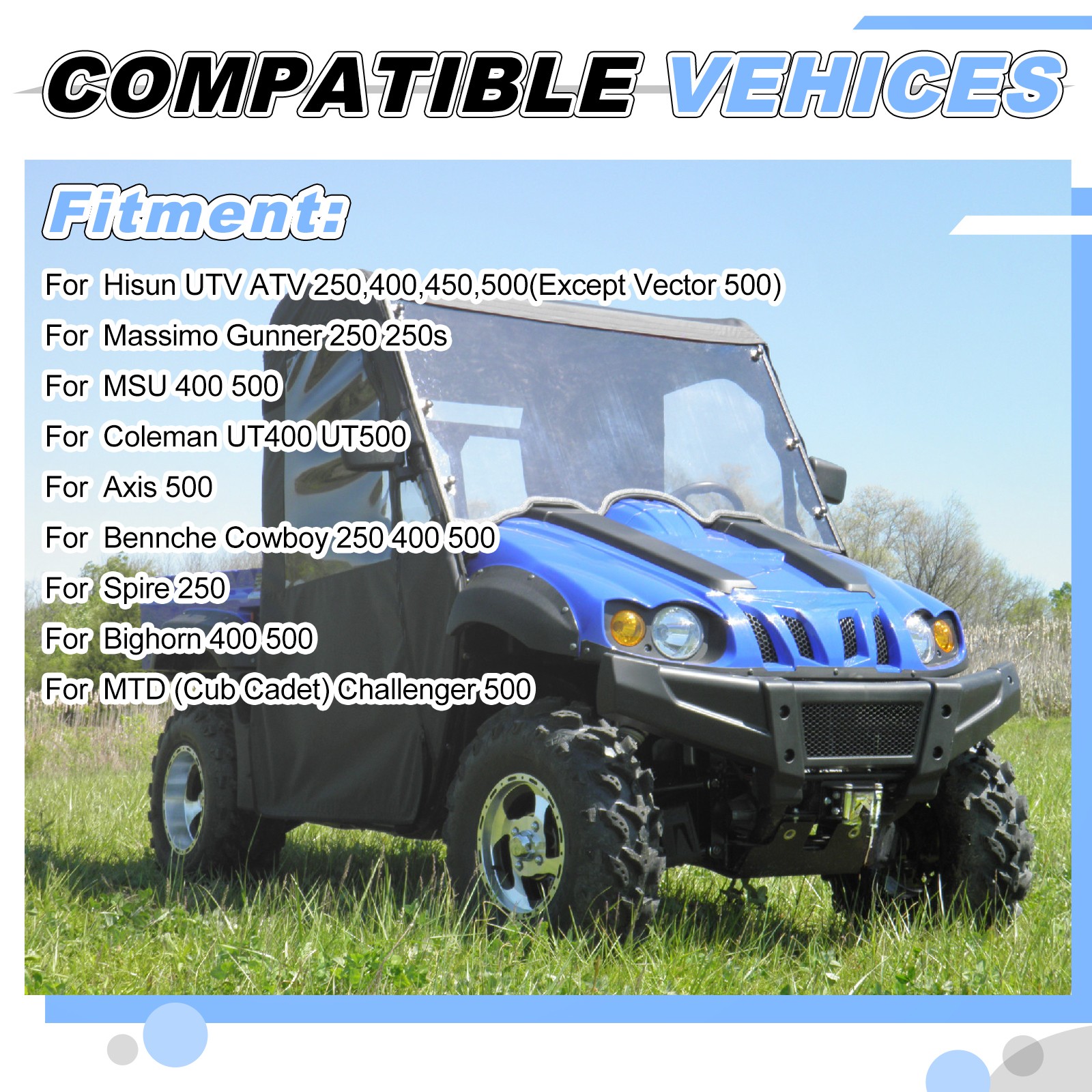 Ignition Coil Cable Wire Spark Plug Kit For Hisun 500 UTV MSU Massimo Cub Cadet