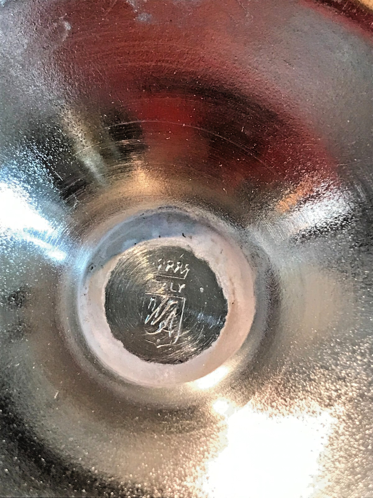 Pair NEW IN BOX OLD STOCK William Adams Silverplate WATER GOBLETS Made in Italy