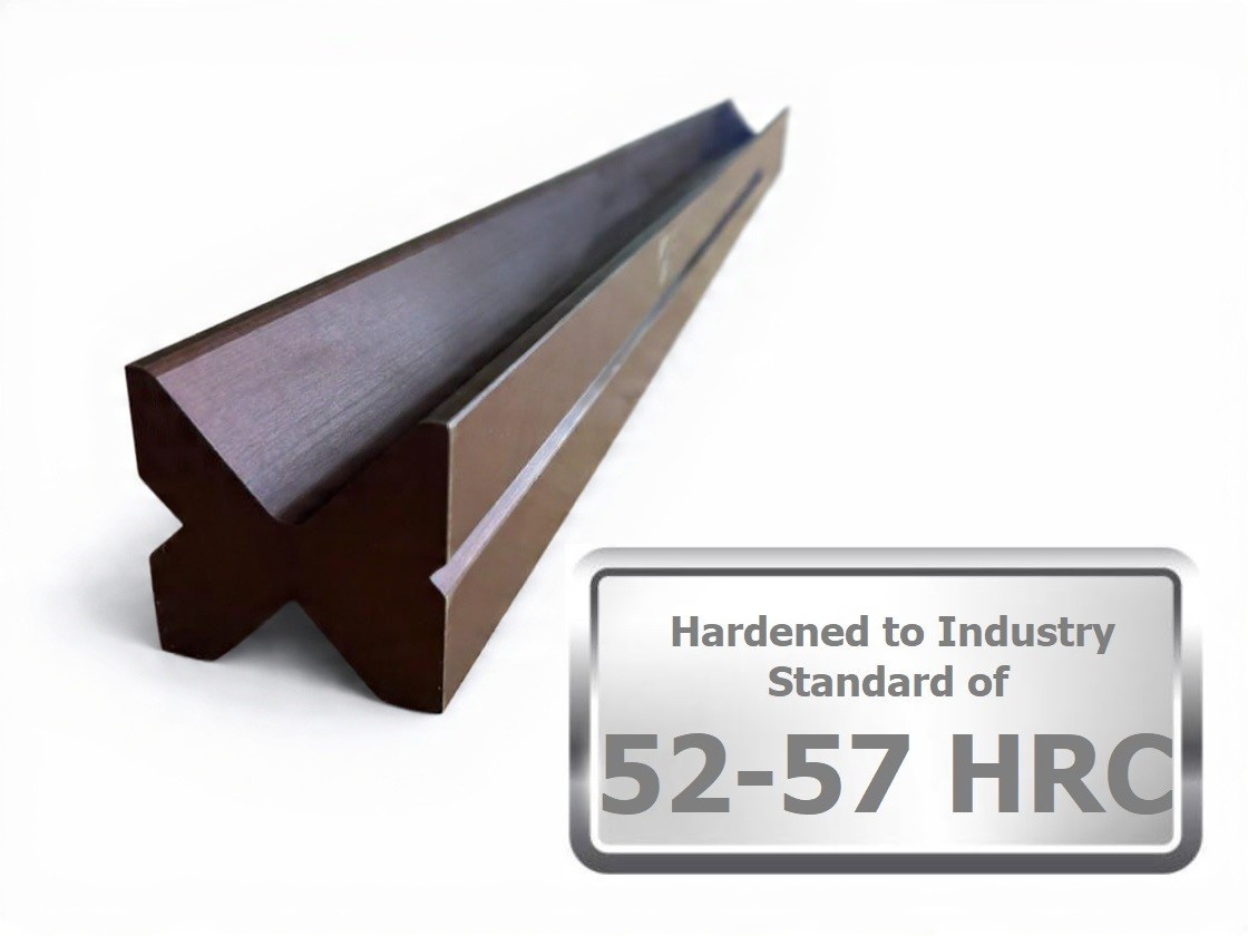 NEW 12" Press Brake Die 2.36" square. V Openings: 0.25", 0.63", 1.38" and 1.97"