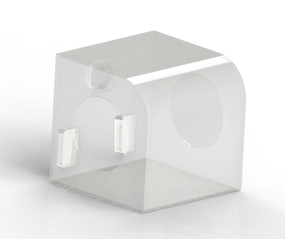 BENCH TOP JEWELRY POLISHING BOX with VACUUM CONNECTION & GRS MOUNT