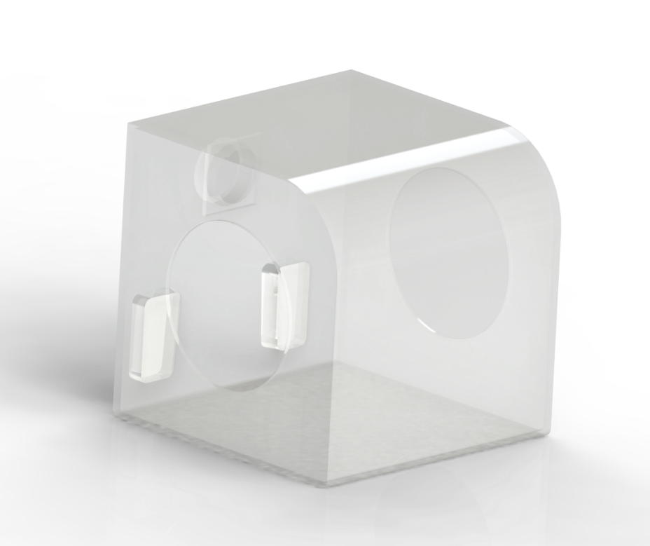 BENCH TOP JEWELRY POLISHING BOX with VACUUM CONNECTION & GRS MOUNT