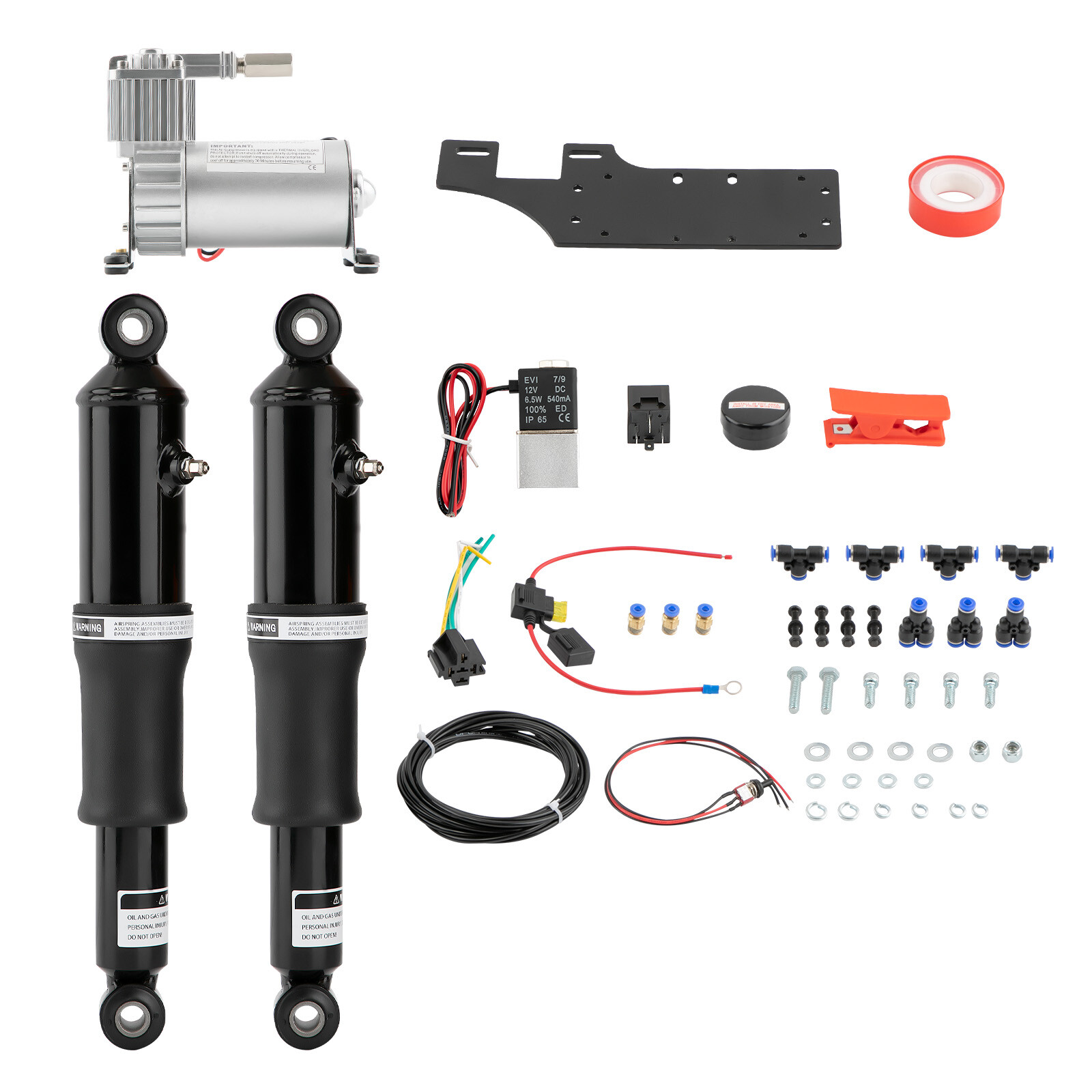 Smooth Air Suspension Rear Ride Kit For Harley Touring Road King Street Glide