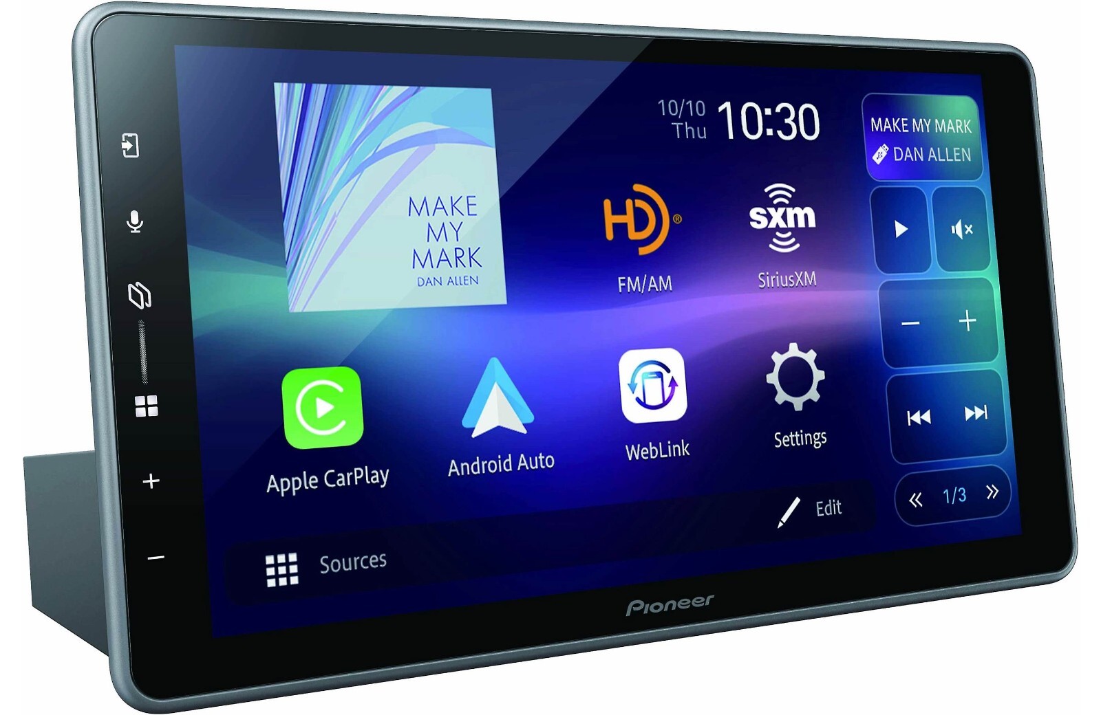 Pioneer DMH-WT5000NEX Digital Bluetooth Multimedia Receiver with Apple CarPlay