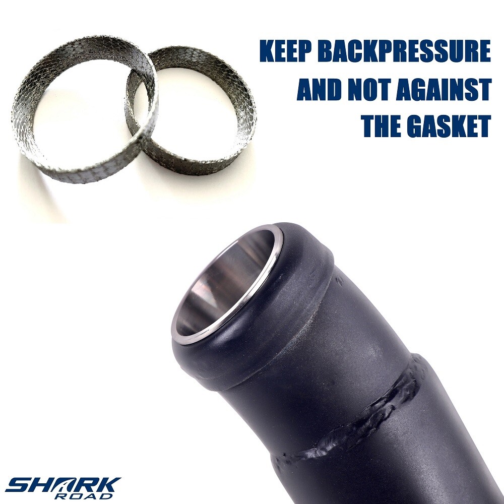 2" LAF Exhaust Pipes w/ Torque Cone for Harley Sportster Dyna Chrome Wrapped