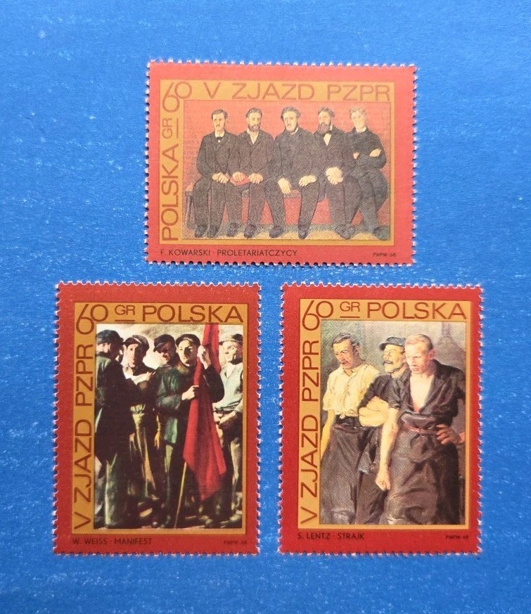 Poland Stamps, Scott 1625-1627 Complete Set MNH