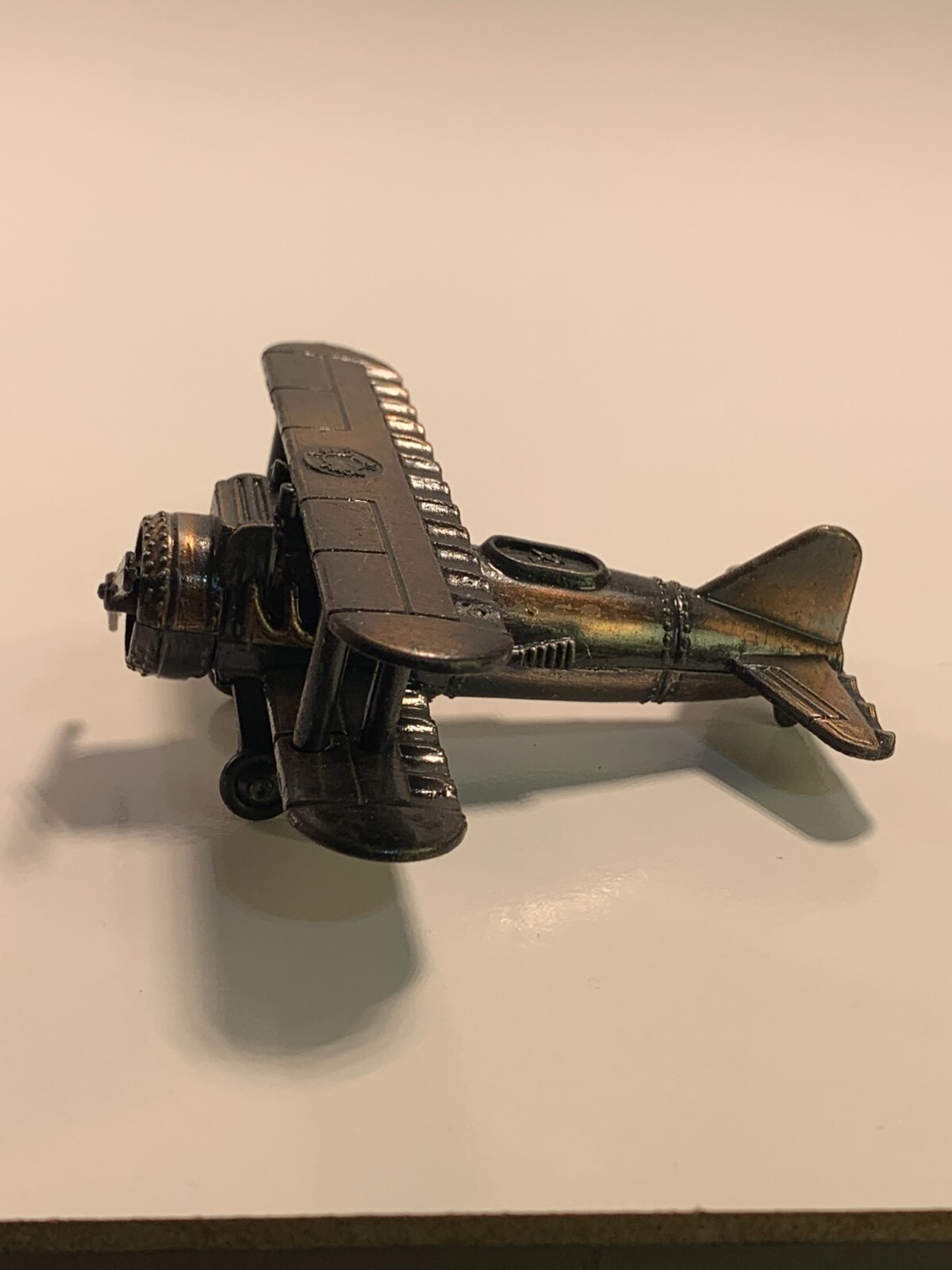 Vintage Die-Cast Pencil Sharpener Biplane PSF1