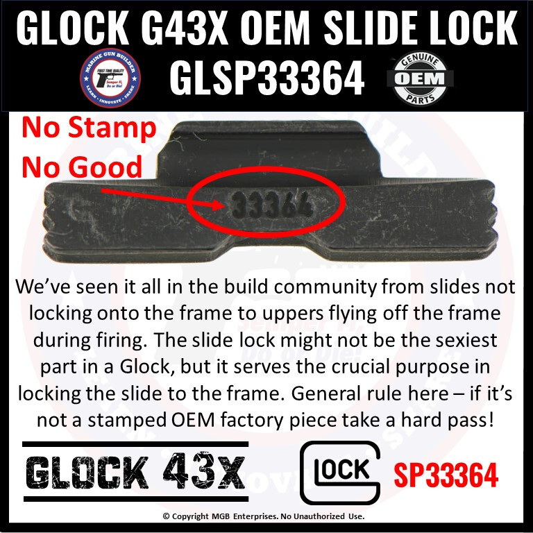 Glock 43X Parts Kit OEM G43X LPK Complete Factory Armorer Assembled 9mm