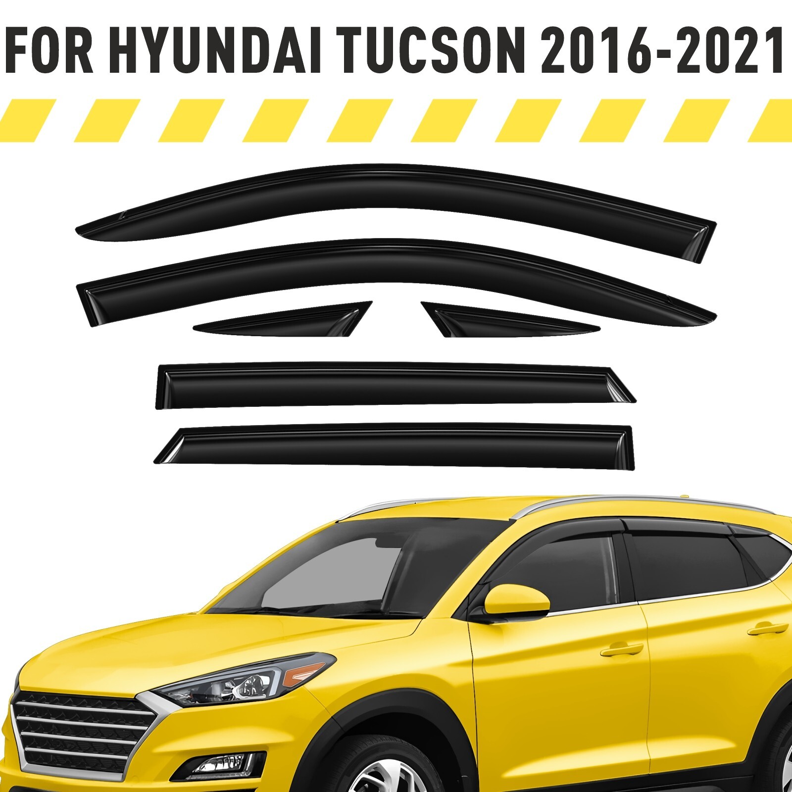 Rain Guards Vent Visors Shade for 2016-2021 Hyundai Tucson